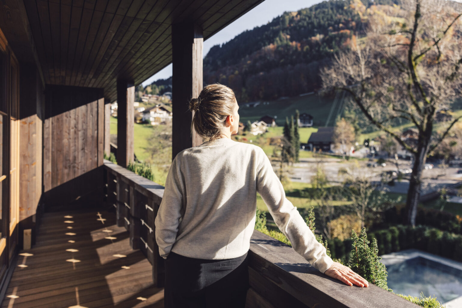 Zimmer "Alpgues Zirbe" im Posthotel Taube in Schruns