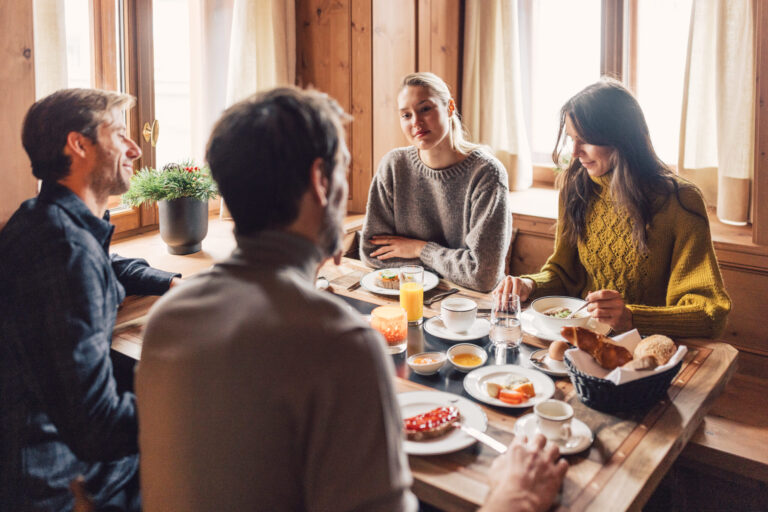Frühstück im Posthotel Taube in Schruns