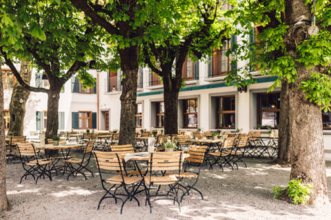 Taubengarten im Posthotel Taube in Schruns