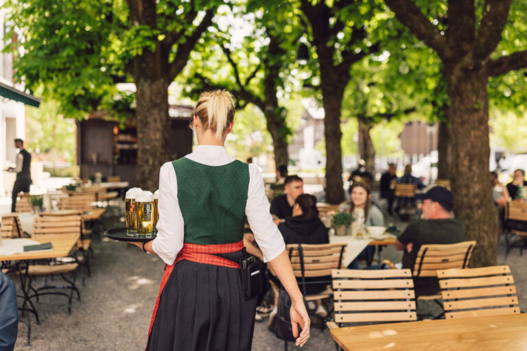 Taubengarten im Posthotel Taube in Schruns