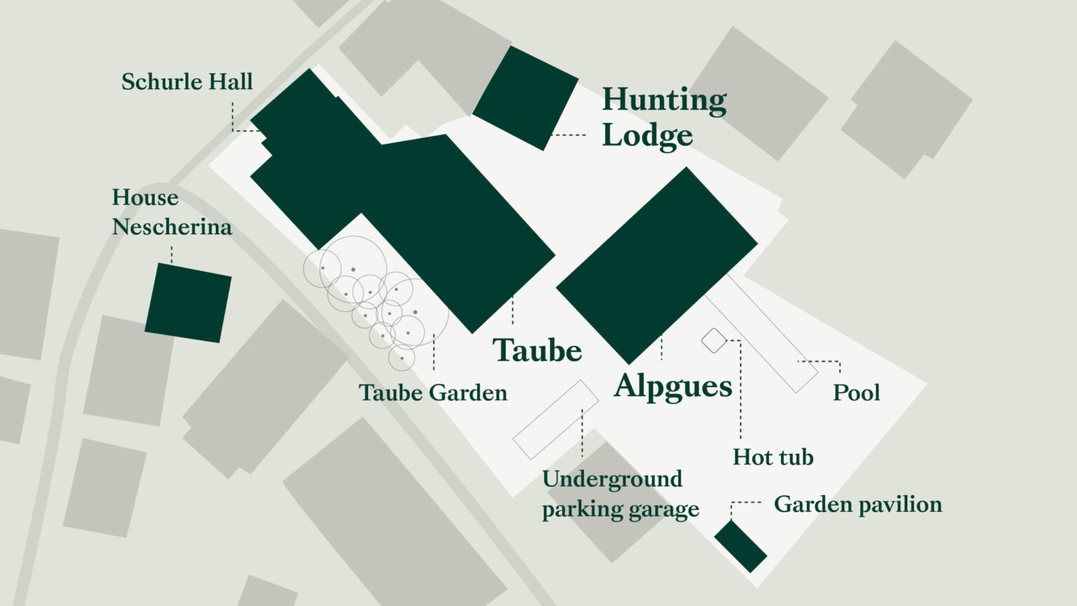 Übersichtsplan des Posthotel Taube in Schruns