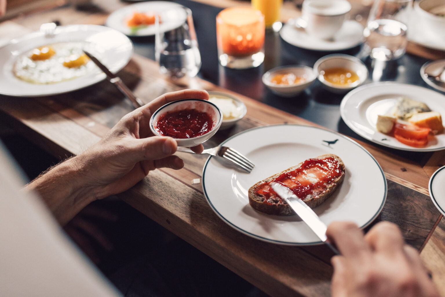 Frühstück im Posthotel Taube